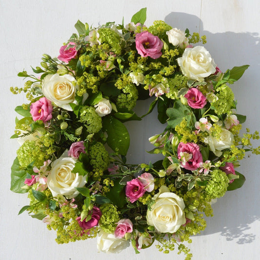 Country Garden Wreath - Funeral Flowers