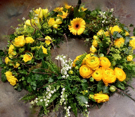 Garden Styled Group Wreath